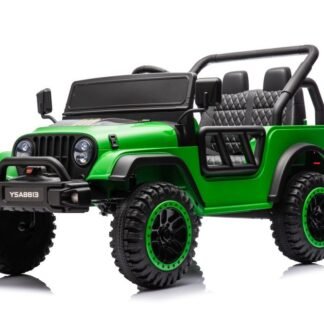 JEEP LITTLE ELECTRICO 24V PARA NIÑOS, 1-4 AÑOS, una plaza, RC, VERDE INDA620-LE-YSA8813